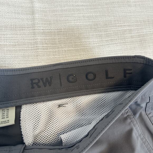Rorie Whelan Men's Golf Shorts Size 38 Gray RW Golf Quick Dry - Picture 3 of 4